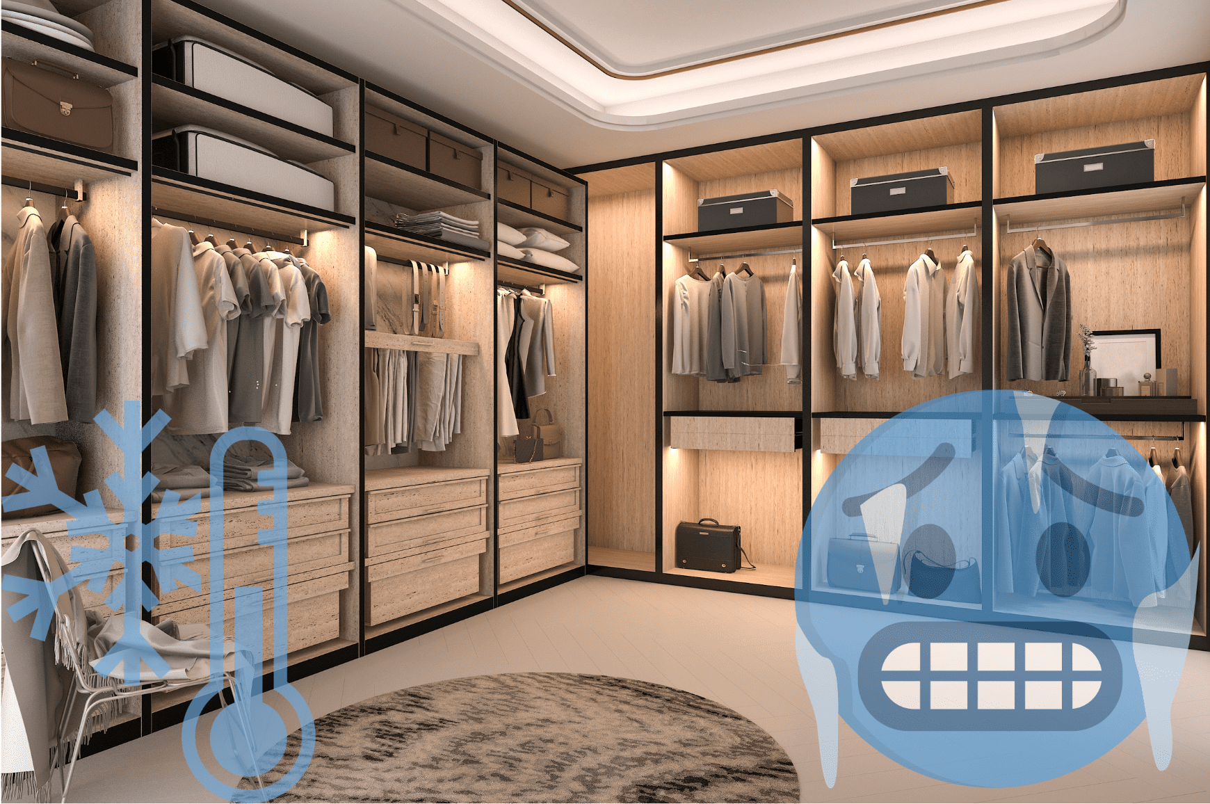What can you do about a cold closet?